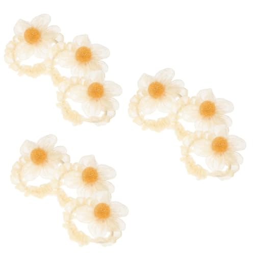 Beaupretty Haargummis 9 Stk Haarring haarschmuck Haarbänder Haare Pferdeschwanz Pferdeschwanzhalter aus Seide Kopfschmuck für Mädchen Haargummi Elastizität Haarseil Kugelkopf Stirnband von Beaupretty