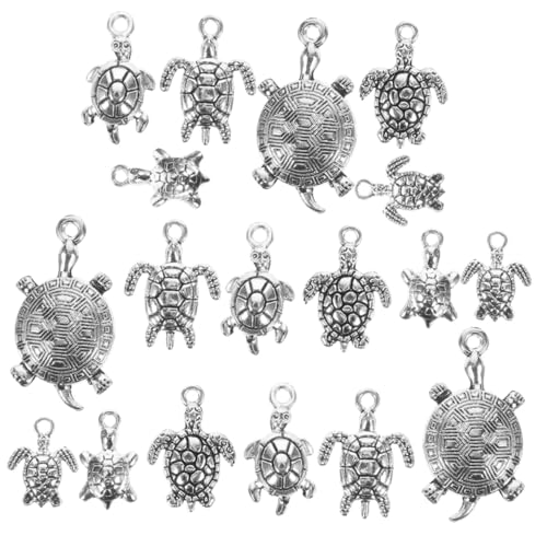 Beaupretty 90 Stück Teiliges Schildkröten Anhänger Antik Finish Metalllegierung für Schmuckherstellung Leicht und Langlebig für Armbänder Halsketten Ohrringe Diy Meerestier Charms von Beaupretty