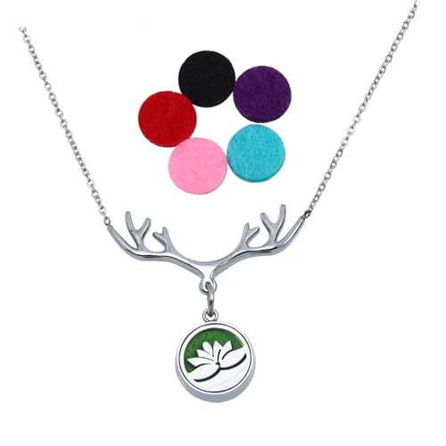 Beaupretty Ätherische Öl Diffuser Halskette Mini Anhänger Aromatherapie Schmuck für Damen Valentinstag Weihnachten von Beaupretty