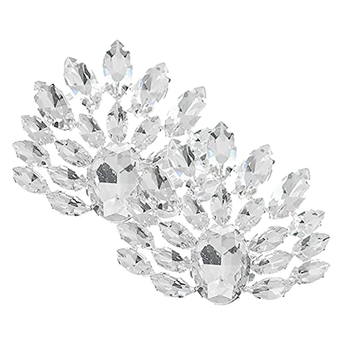 Beaupretty Abnehmbare Strass Schuhschnallen Damen Hochzeit Party Schuhschmuck Dekoration für High Heels und Sneaker Wiederverwendbar Eleganter Schuhclip mit Funkelnden Kristallen von Beaupretty