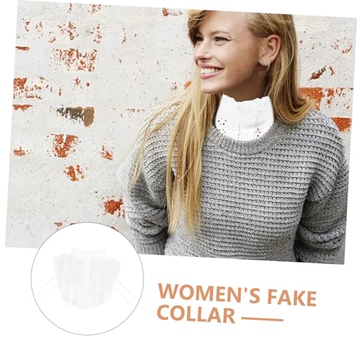 Beaupretty Abnehmbarer Damen Fake Shirt Collar Weiß Leichter Stehkragen für Alltag und Festliche Anlässe Modischer Blusenkragen mit Weicher Textur Einfach Kombinierbar und Komfortabel zu von Beaupretty