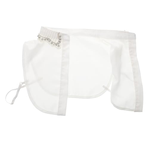 Beaupretty Abnehmbarer Gefälschter Kragen Für Damen Chiffon Hemdkragen Mit Strass Halbhemdkragen Für Pullover Und Mäntel Vielseitig Einsetzbar Für Frühling Herbst Und Winter von Beaupretty