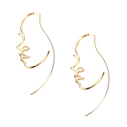 Beaupretty Abstrakte Gesicht Ohrringe Damen Modeschmuck Leicht Ohrstecker Persönlichkeit Ohrschmuck Elegant Goldfarben Alltag Schmuck Beaupretty Abstrakte Gesicht Ohrringe Damen Modeschmuck Leicht Ohrstecker Persönlichkeit Ohrschmuck Elegant Goldfarben Alltag Schmuck von Beaupretty