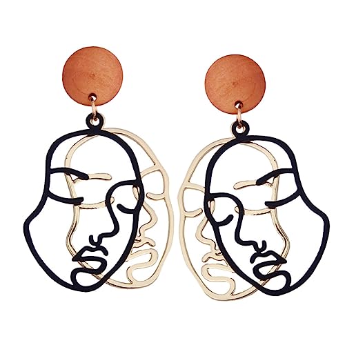 Beaupretty Abstrakte Gesicht Ohrringe Damen Statement Ohrstecker Schwarz Ohrhänger mit Klaren Konturen Kreativer Ohrschmuck für Partys und Alltag Langlebig und Angenehm zu Tragen Beaupretty Abstrakte Gesicht Ohrringe Damen Statement Ohrstecker Schwarz Ohrhänger mit Klaren Konturen Kreativer Ohrschmuck für Partys und Alltag Langlebig und Angenehm zu Tragen von Beaupretty