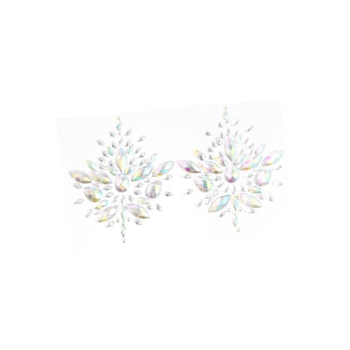 Beaupretty Acryl Strasssteine Selbstklebend Gesichtsschmuck Aufkleber für Festivals Karneval und Cosplay Wiederverwendbare Make Up Accessoires für Verschiedene Anlässe von Beaupretty
