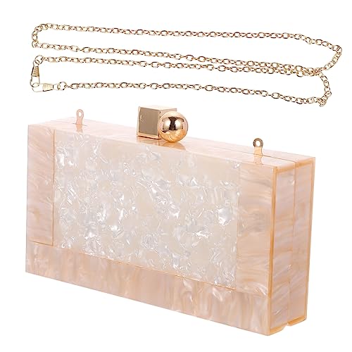 Beaupretty Acrylic Shell Design Umhängetasche für Damen Abendtasche Beige Leicht und Tragbar für Dinner Partys und Alltagsnutzung Beaupretty Acrylic Shell Design Umhängetasche für Damen Abendtasche Beige Leicht und Tragbar für Dinner Partys und Alltagsnutzung von Beaupretty