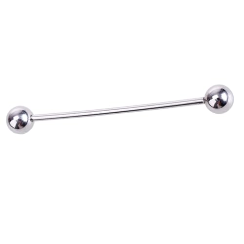 Beaupretty Allergiefreies Industrial Barbell Piercing Ohrknochen Schmuck Silber Gauge Kugel Modisches Damen Piercing Zubehör von Beaupretty