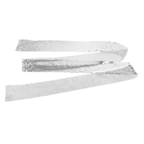 Beaupretty Aluminium Halskette Damen Leichtes Langes Modeschmuck Schmuckstück Kreatives Design Silberfarbene Halsschmuck Multifunktional als Schal und Necklace für Party Alltag von Beaupretty