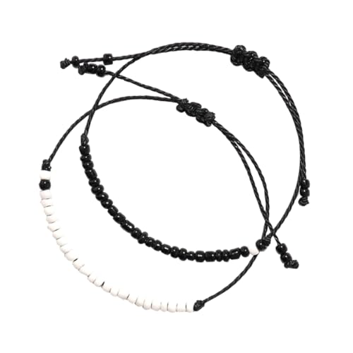 Beaupretty Armband Perlen Geflochtenes Knotenarmband Partner Schmuck Freundschaftsarmband von Beaupretty