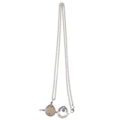 Beaupretty Aromatherapie Medaillon Kette Mit Ätherischen Ölen Hohle Halskette Für Frauen Nachfüllbares Parfüm Diffusor Medaillon Aus Edelstahl Stilvolle Schmuck Für Besondere Anlässe von Beaupretty