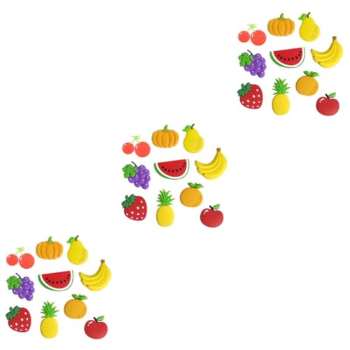 Beaupretty 30 Stk Wassermelonenmagnet Cartoon-kühlschrankaufkleber Kühlschrankmagnete Dekoration Whiteboard Wohnkultur Kühlschrank Aufkleber Dekor Obst Magnetischer Aufkleber Kind von Beaupretty