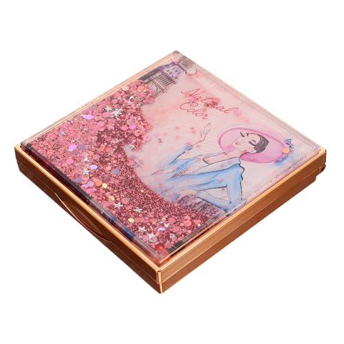 Beaupretty Augenlid Palette aus Glitzerndem Quicksand Leere Fächer Box für Lidschatten und Diy Lippenstift Verpackung Modisches Make Up Zubehör für Unterwegs von Beaupretty