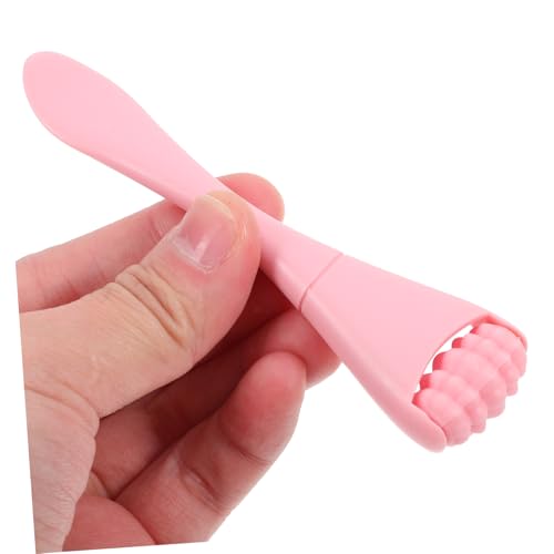 Beaupretty Augenmassage Roller aus Silikon Doppelseitiger Massage Stick mit Löffel Ende Fördert Durchblutung Kleines Tragbares Design für Augenpflege und Augencreme Anwendung von Beaupretty