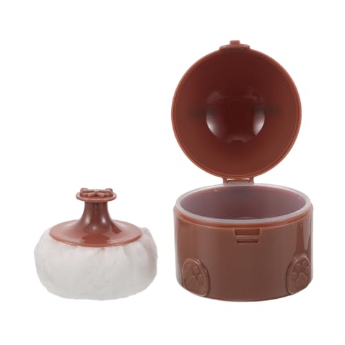 Beaupretty Babypuderbox mit Weichem Puff Stabiler Kunststoffbehälter Hygienisch Tragbar Nachfüllbar Stilvolles Design für Reisen und Empfindliche Haut Praktisches Beauty-accessoire für Frauen von Beaupretty