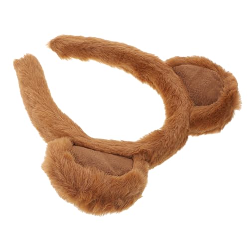 Beaupretty Bärenohr Stirnband Bärenohren-kopfbedeckung Tierische Ohren Stirnband Mit Bärenohren Fell Runde Bärenstirnbänder Ohren Tragen Erwachsene Kostüm Kaffee Plüsch von Beaupretty