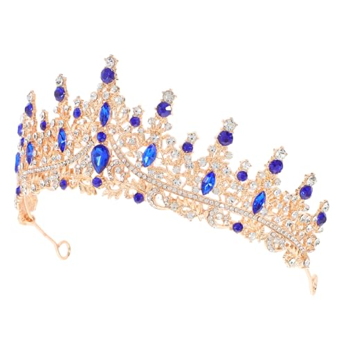 Beaupretty Barock Kristall Tiara Für Hochzeit Mit Strasssteinen Prinzessinnen Stirnband Für Abschlussball Party Und Festzug Zinklegierung Mit Tropfenförmigen Steinen von Beaupretty