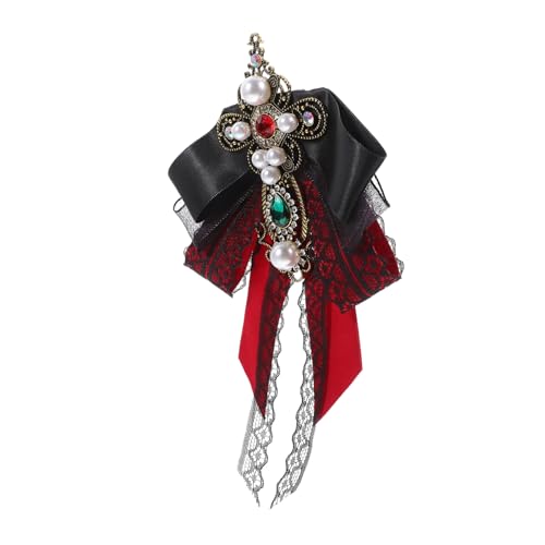 Beaupretty Barock Stil Spitzen Schleifenbrosche Damen Anstecknadel Eleganter Anzug Schmuck für Kleider Taschen Schals Geeignet für Partys und Wichtige Anlässe von Beaupretty