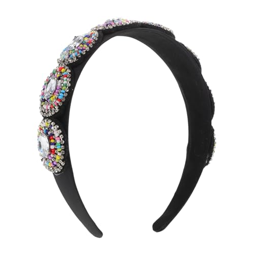Beaupretty Barock Stirnband mit Handgefertigten Perlen Leichter Brautschmuck Verziert mit Strass Komfortabel und Vielseitig für Hochzeit Party und Besondere Anlässe Geeignet von Beaupretty