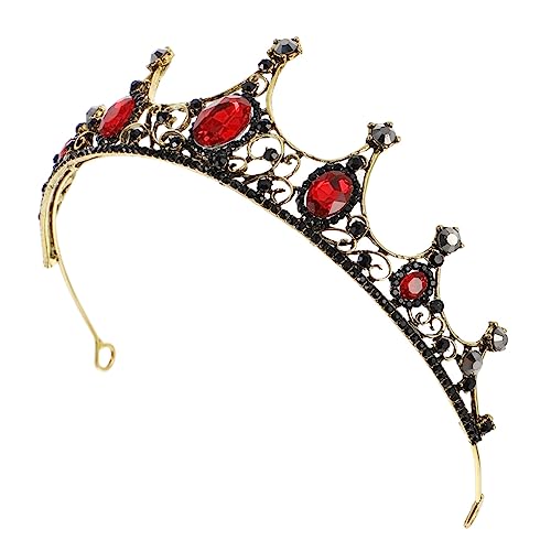 Beaupretty Barock Vintage Braut Tiara Stirnband mit Funkelnden Strasssteinen Damen Haarreif für Brautjungfern Hochzeit Fotoshooting Festival Langlebiges Legierungsdesign von Beaupretty