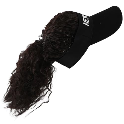 Beaupretty Baseball Cap Perücke Frauen Kurz Ponytail Natürlich Aussehende Synthetische Haarverlängerung Mit Mütze Für Outdoor Aktivitäten Modischer Look Realistische Haarstruktur von Beaupretty