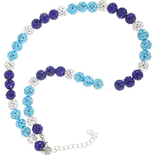 Beaupretty Baseball - Perlenkette Mit Strass Inspirierter Sportschmuck Für Herren Runde Baseball-kette Aus Polymer Clay Für Moderne Garderobe von Beaupretty