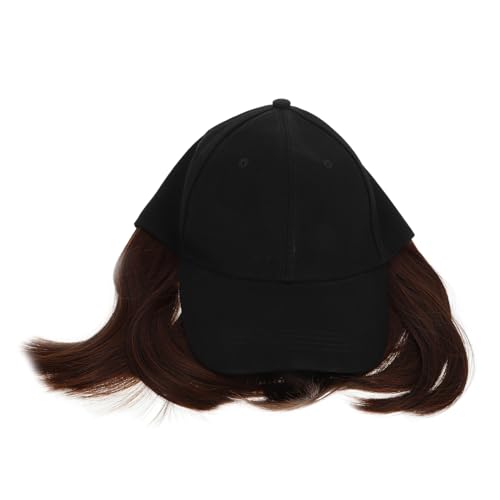 Beaupretty Baseballkappe mit Kurzem Lockigem Haar Modische Perücke Mütze für Damen Warmes Bequemes Design für Herbst Winter Vielseitig für Cosplay Make up Outdoor aktivitäten Geeignet von Beaupretty