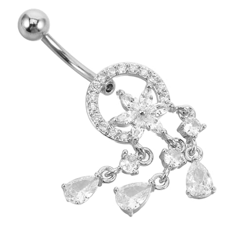 Beaupretty Bauchnabelpiercing Damen Herren Nabelring Modischer Körperschmuck Hautfreundlich Komfortabel Detailreich Gestaltet von Beaupretty
