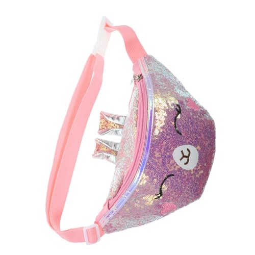 Beaupretty Bauchtasche Mädchen Cartoon Katze Brustbeutel Verstellbar Leichte Umhängetasche Süßer Crossbody für Alltag und Geeignet von Beaupretty