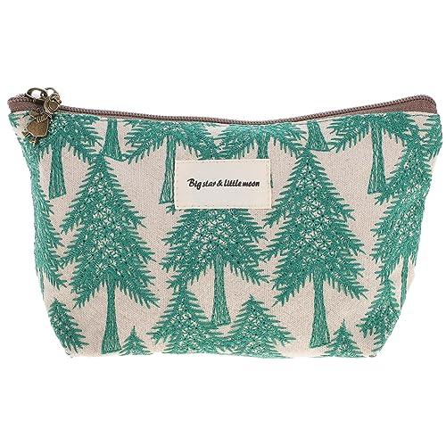 Beaupretty Bestickte Kosmetiktasche Reise-Make-up-etui Geschenke Für Mädchen Im Teenageralter Kosmetiktaschen Make-up-Tasche Schmuckkästchen Reisen Bettwäsche Aus Baumwolle Kopfhörer von Beaupretty