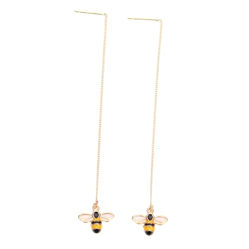 Beaupretty Bienen Ohrringe Damen Lange Threader Ohrhänger Alloy Bienenmotiv Statement Anhänger Modeaccessoire für Frauen Alltag und Party Beaupretty Bienen Ohrringe Damen Lange Threader Ohrhänger Alloy Bienenmotiv Statement Anhänger Modeaccessoire für Frauen Alltag und Party von Beaupretty