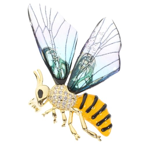 Beaupretty Bienenbrosche Anstecknadel mit Transparenten Acrylflügeln Modisches Kleidungszubehör für Damen Vielseitige Reversnadel für Pullover Schal Tasche für Frauen von Beaupretty