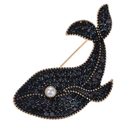 Beaupretty Blaue Strass Walbrosche Damen Anstecknadel Schmuckaccessoire für Kleidung Stabile Befestigung Geeignet für Pullover Kleider Schals für Frauen und Mädchen von Beaupretty