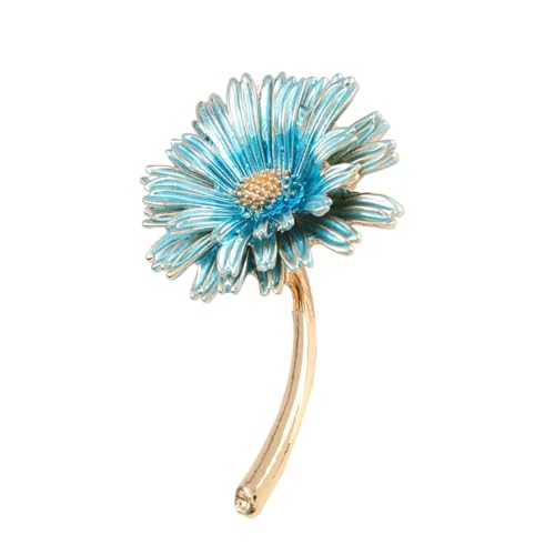 Beaupretty Blumen Brosche Anstecknadel Legierung Modisches Accessoire für Damen für Pullover Schals und Kleider Wiederverwendbar und Blau von Beaupretty