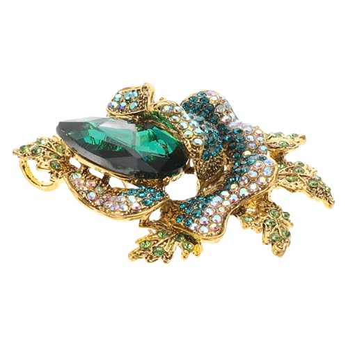 Beaupretty Blumenbrosche mit Funkelnden Strasssteinen Dekorativer Ansteckpin für Damenkleidung Vielseitiger Schmuck für Kleider und Schals Langlebig Verarbeitet Elegantes Accessoire für von Beaupretty