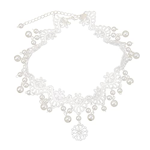 Beaupretty Blumenmädchen Hochzeit Stirnband Prinzessin Mädchen Stirnband Kopfschmuck Für Die Braut Perle Haarteil Baby-stirnbänder Mit Schleifen Legierung Weiß Vorschlag Krone Kleine von Beaupretty