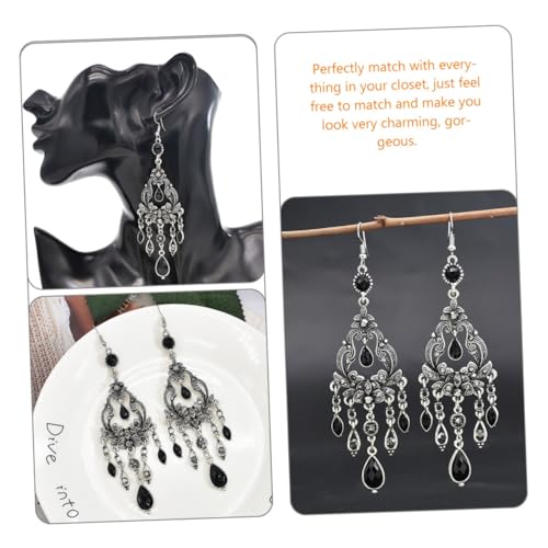Beaupretty Bohemia Wasser tropfen Ohrhänger Damen Vintage Quastenohrringe Leicht Retro Lang Modisch für Alltag Festival Strand Party von Beaupretty