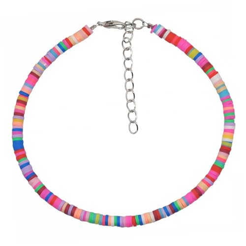 Beaupretty Bohemian Fußkettchen Damen Buntes Polymer Fußbändchen Wasserfest Langlebig Strand Schmuck Modisches Diy Armband für Frauen von Beaupretty