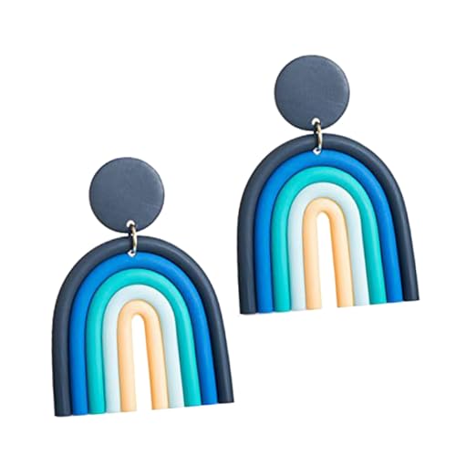 Beaupretty Boho Dangle Ohrringe für Frauen Handgefertigt aus Langlebigem Polymer Clay Geometrisches U Förmiges Design Leicht und Modischer Schmuck für Besondere Anlässe und Alltag von Beaupretty