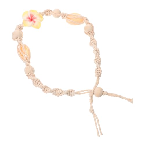 Beaupretty Boho Fußkettchen für Frauen mit Echten Muscheln und Holzperlen Handgefertigt Verstellbar Langlebig Strand Sommeraccessoire Modischer Schmuck für Damen und Mädchen von Beaupretty