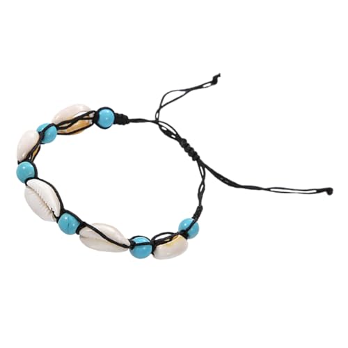 Beaupretty Boho Fußkettchen mit Muschel Anhänger Verstellbare Wasserfeste Strand Fußkette für Damen Kreatives Ethno Design Geeignet für Sommer und Beach Festival von Beaupretty