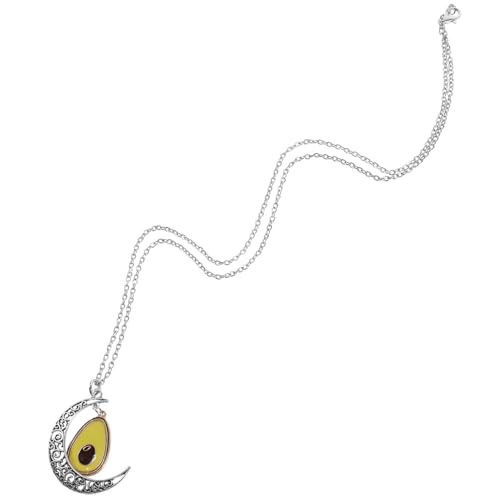 Beaupretty Boho Halskette mit Hohlem Mond und Fruchtanhänger Party Schmuck für Damen Modisches Zierliches Design Vielseitig für Alltag Hochzeit Geburtstag Geeignet von Beaupretty