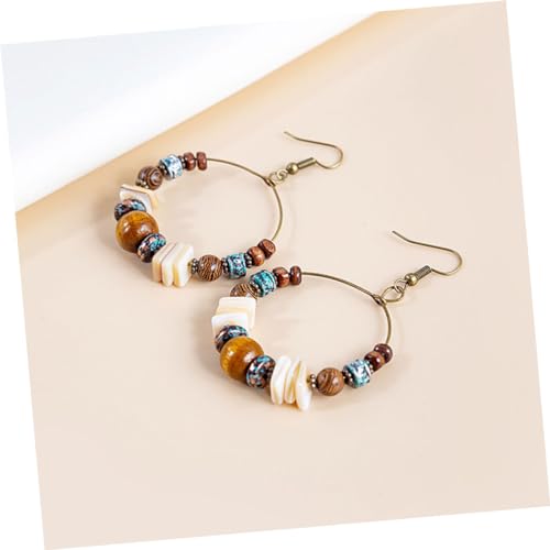 Beaupretty Boho Perlen Creolen Damen Vintage Ohrhänger Handgefertigt Antik Bronze Stilvolle Bohemian Schmuck Leichte Runde Ohrringe mit Klassischen Ohrhaken für Alltag und Party Beaupretty Boho Perlen Creolen Damen Vintage Ohrhänger Handgefertigt Antik Bronze Stilvolle Bohemian Schmuck Leichte Runde Ohrringe mit Klassischen Ohrhaken für Alltag und Party von Beaupretty