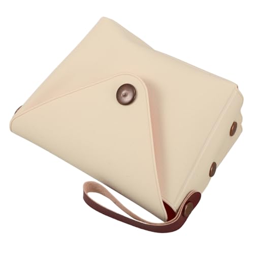 Beaupretty Bonbonfarbene Geldbörse Mini-Geldbörse Brieftasche klein kleines Münzfach mit Reißverschluss Münze Trendy Schlüsselanhänger Geldbörse süße Geldbörse PU-Leder Weiß von Beaupretty