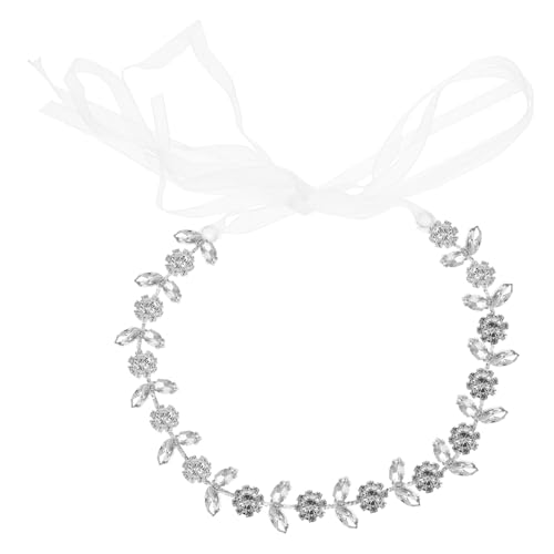 Beaupretty Braut Haarband Silber mit Kristallverzierung Eleganter Haarschmuck für Hochzeit Rutschfester Haarreif Damen Komfortabel und Modisch Festlicher Braut Haarklammer von Beaupretty