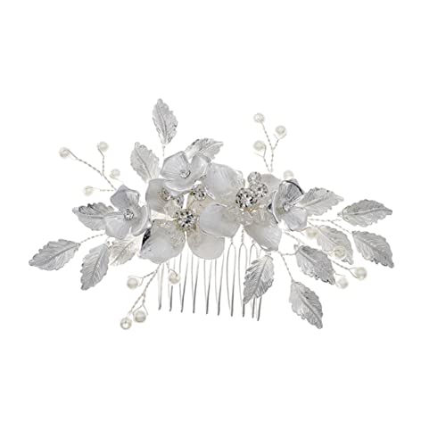 Beaupretty Braut Hochzeit Tiara Haarkämme Mit Brautblumen Strass Blumen Haarkamm Hochzeitsseitenkamm Für Bräute Blumenhaarseite Japanisch Und Koreanisch Hochzeitsblumen Brautjungfer Abs von Beaupretty