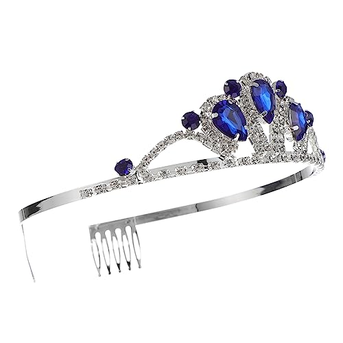 Beaupretty Braut Tiara mit Funkelnden Kristallsteinen Verstellbares Diadem Stirnband für Hochzeit Geburtstag und Festliche Anlässe Sicherer durch Integrierte Haarkämme Königlicher Stil für von Beaupretty