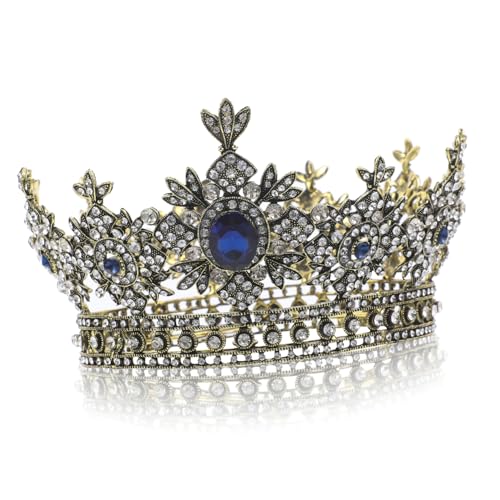 Beaupretty Brautkrone Retro Barock Stil Hochzeit Tiara mit Haarkamm Robuster Legierungs Kopfschmuck für Königinnen Look für Braut Party Fest und Fotoshooting Beaupretty Brautkrone Retro Barock Stil Hochzeit Tiara mit Haarkamm Robuster Legierungs Kopfschmuck für Königinnen Look für Braut Party Fest und Fotoshooting von Beaupretty