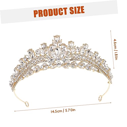 Beaupretty Brautkrone aus Legiertem Material mit Strasssteinen Leichtes Diadem für Hochzeit Verlobung Geburtstag Komfortables Stirnband für Damen und Mädchen Stilvolles von Beaupretty