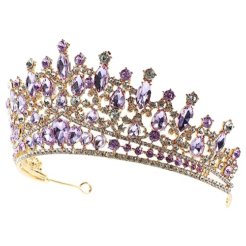 Beaupretty Brautkrone mit Barock Design und Funkelnden Strasssteinen Leichter Haarschmuck für Mädchen Accessoire für Hochzeiten Geburtstage und Festliche Anlässe von Beaupretty