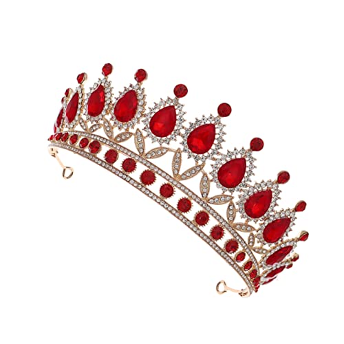 Beaupretty Brautkrone mit Strasssteinen Vintage Halbkreisförmige Damen Tiara Langlebiges Material Stilvolles Hochzeitsaccessoire für Brautkleid und Fotos für Prinzessin und Hochzeit von Beaupretty
